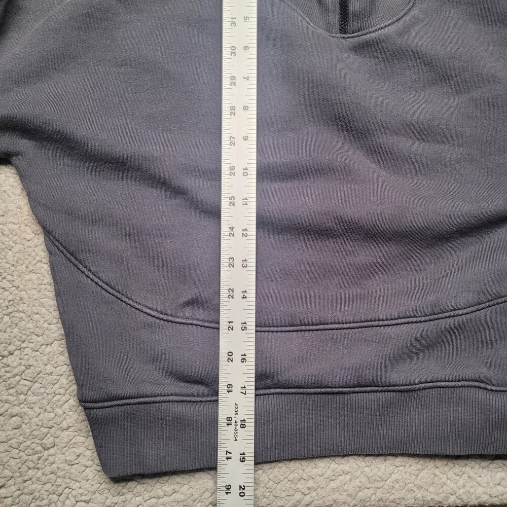 Outdoor Voices Sweatshirt XS Gray Fleece 1/4 Zip Funnel High Neck Nimbus - Picture 9 of 9